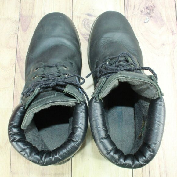 Timberland Black Leather Lace Up Padded Collar Ankle Riding Boots Size 13 M main image 7